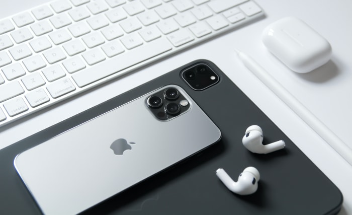 AirPods near iPhone