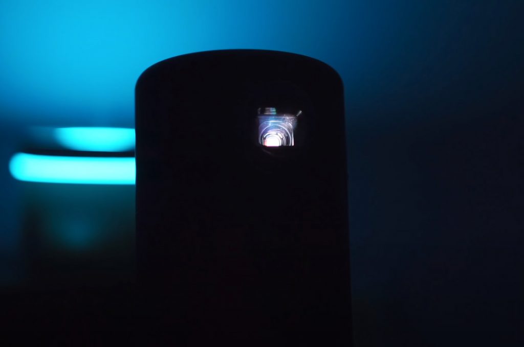Black Anker Nebula Capsule close-up on blurry background