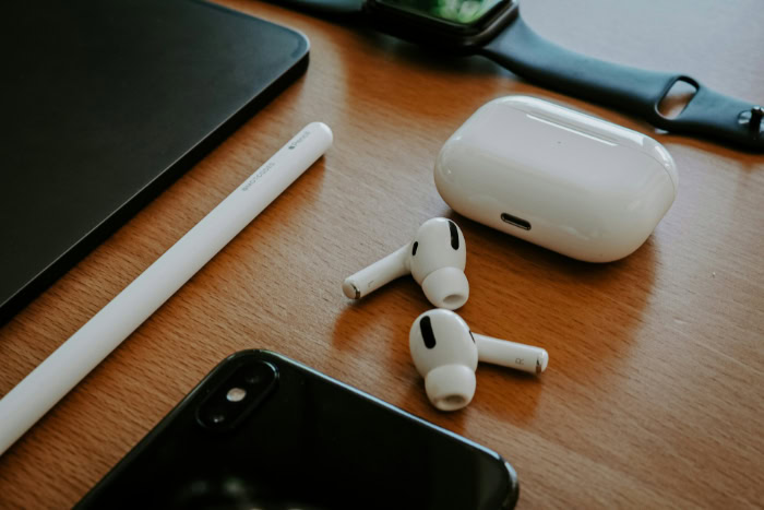 Apple AirPods Pro 2 with iPhone and Apple Pencil