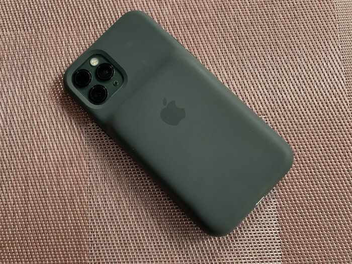 Back view of iPhone 11 Pro battery case