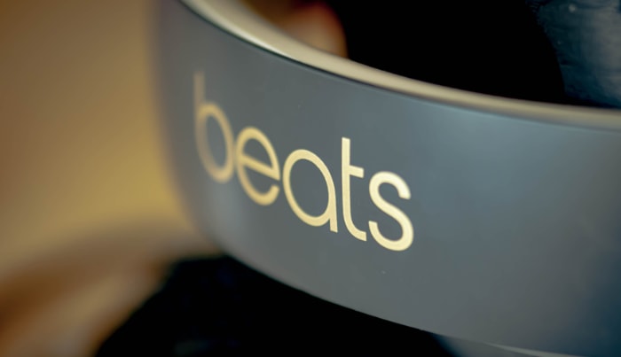 Close up of beats logo