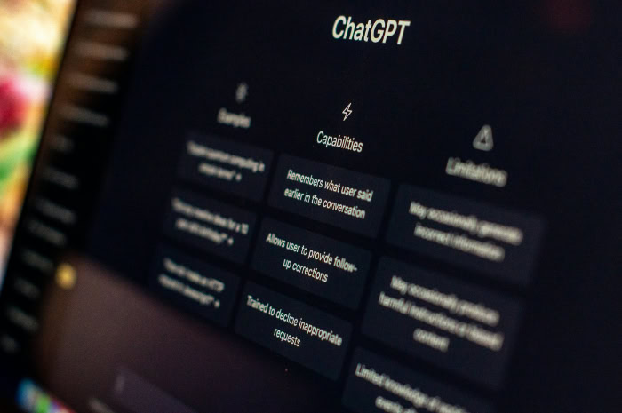 ChatGPT interface displayed on computer screen