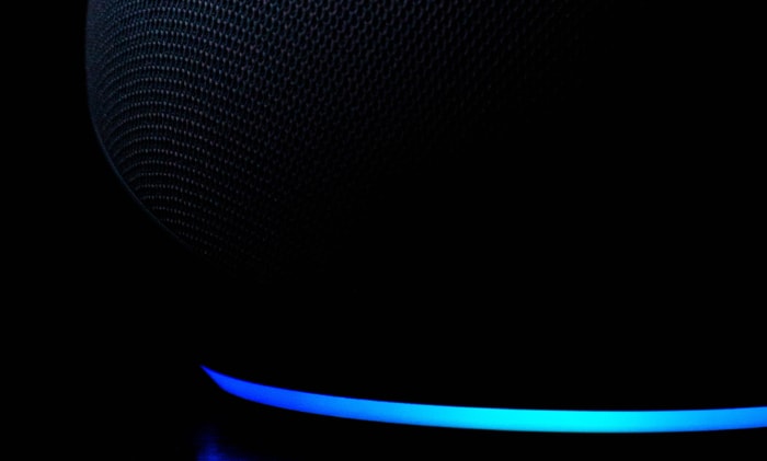Close up of Amazon Echo Dot 1