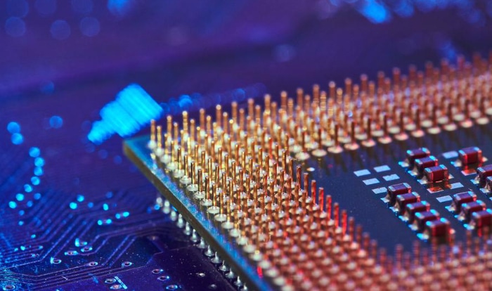Close up of CPU Pins