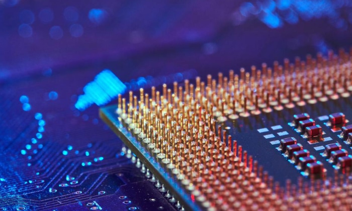 Close up of CPU pins 1