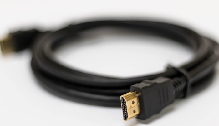 Close up of HDMI cable 1