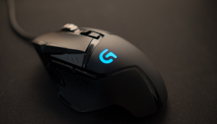 Close up of Logitech Mouse