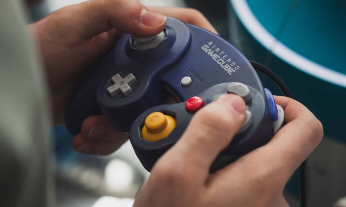 Close up of Nintendo Gamecube controller