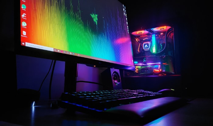 Close up of gaming pc 2