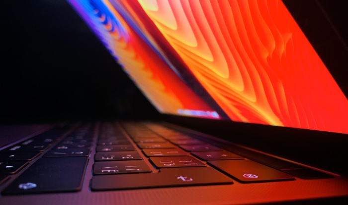 Close up of macbook keyboard