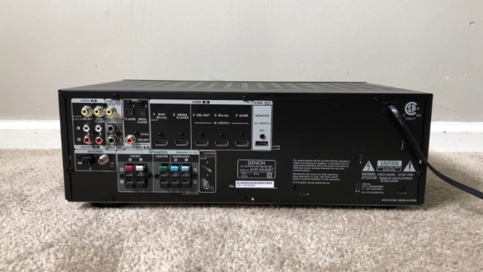 Denon AVRS540BT Review Tech Review Advisor