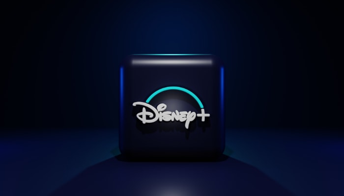 Close up of Disney+ logo