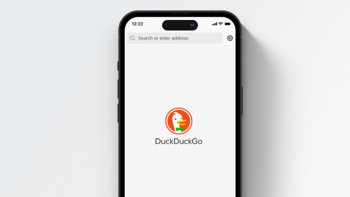 DuckDuckGo mobile app interface on smartphone screen