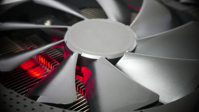Fan cooling system on graphic card