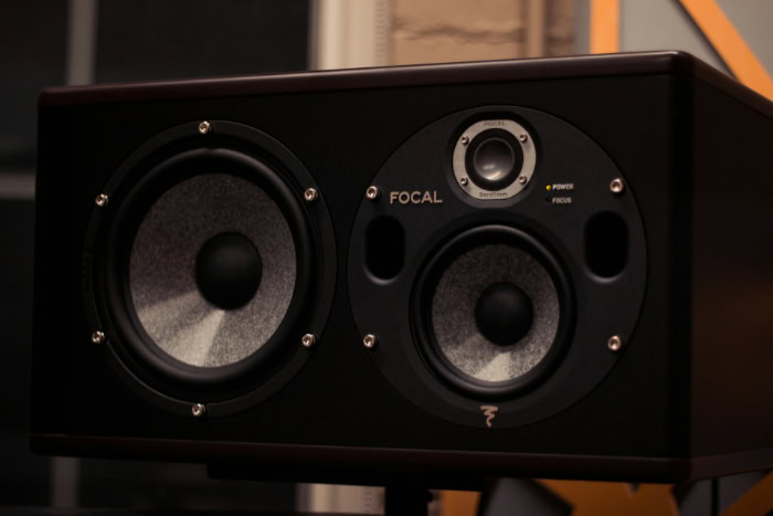 Focal studio subwoofer on a desk