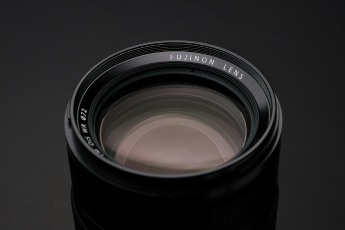 Fujinon camera lens with front glass element visible