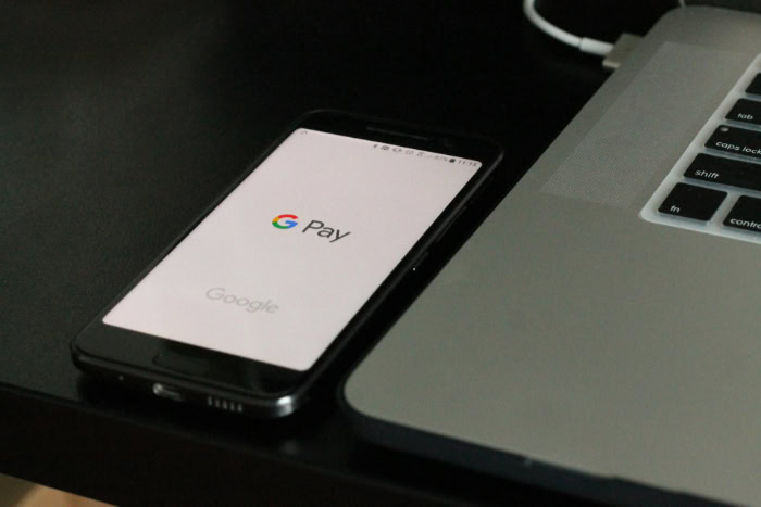 Google Pay app interface displayed on smartphone screen