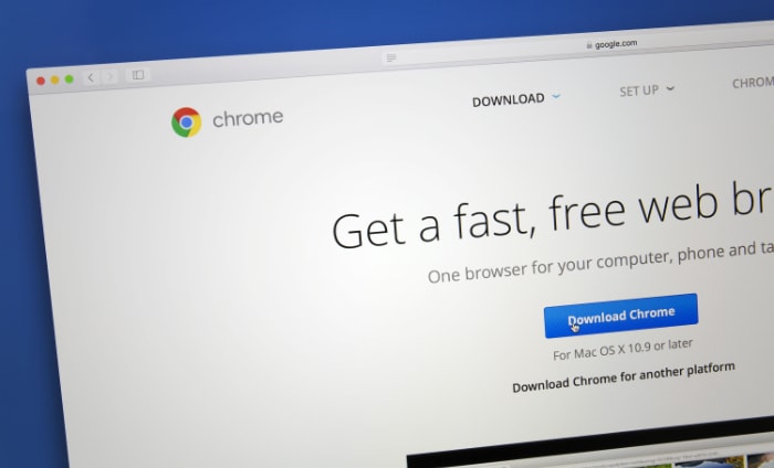 Google chrome download page