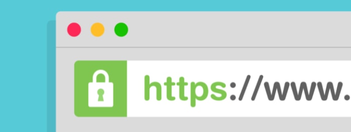 Illustration of HTTPS on address bar