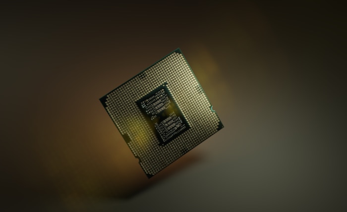 Intel CPU close up