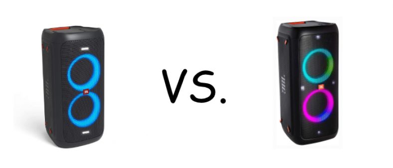 Illustration of JBL Partybox 100 vs. JBL Partybox 300