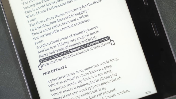 Kindle Oasis Close up