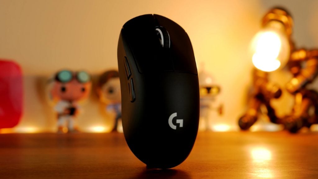 Black Logitech G Pro Wireless on wooden table