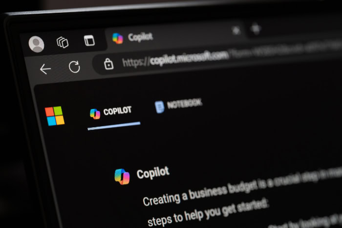 Microsoft Copilot website in Edge browser