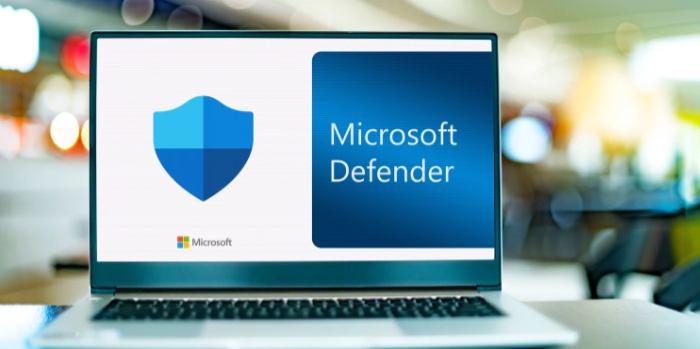 Microsoft Defender on laptop
