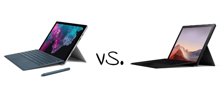 Microsoft Surface Pro 6 vs. 7