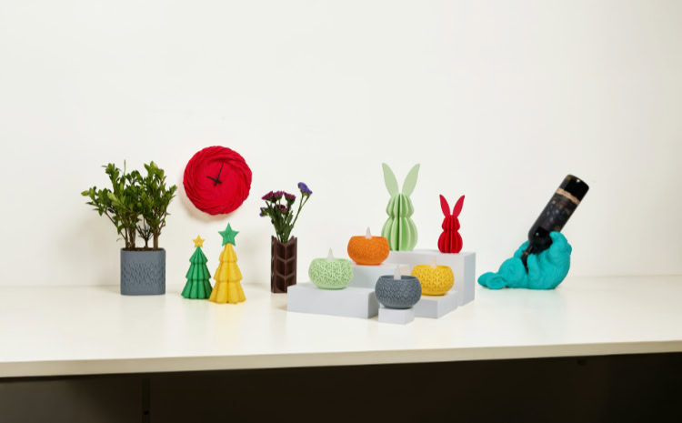 Modern 3D printed home decor and accessories