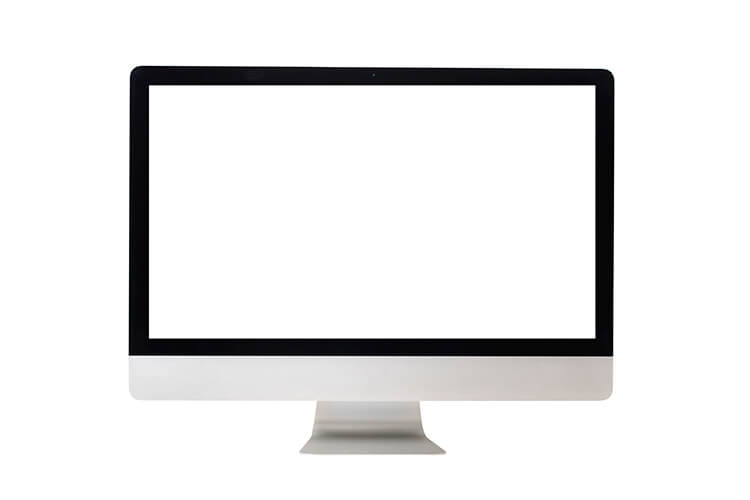 Illustration of monitor on white background