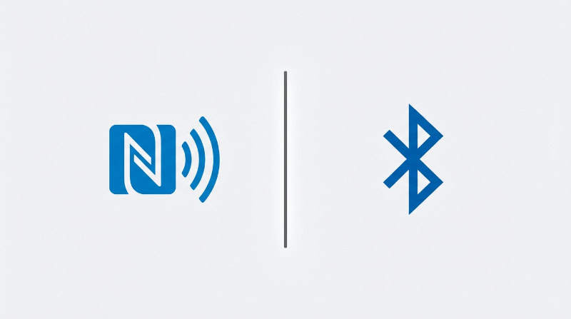 NFC and Bluetooth logos side by side
