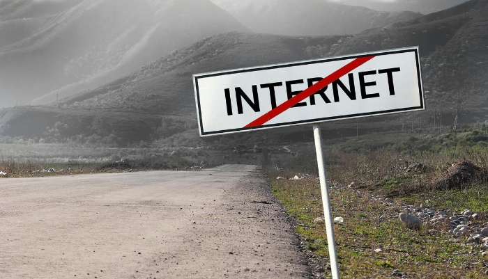 No internet sign