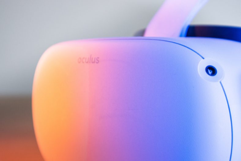 Close up of an Oculus Quest 2