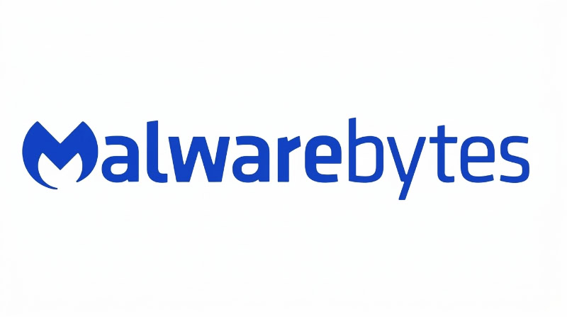 Official blue Malwarebytes logo on a white background