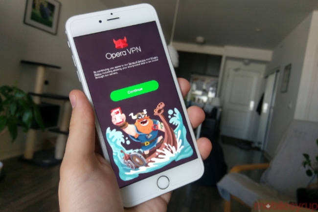 Opera VPN on iphone