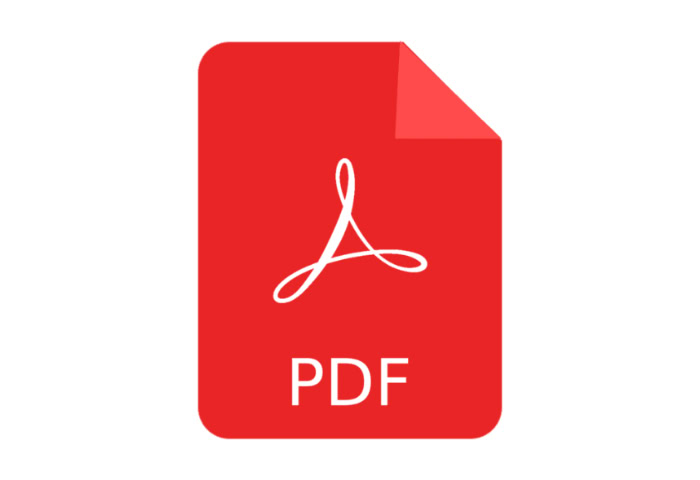 PDF icon on white background