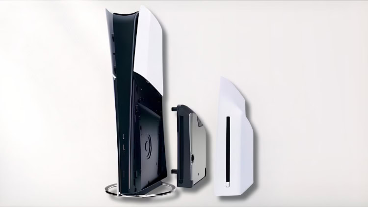 PlayStation 5 Slim console with detachable disc drive