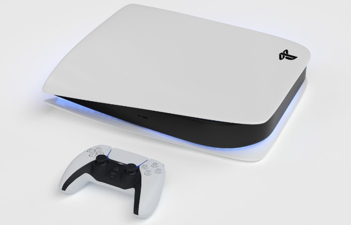 Playstation 5 on white surface
