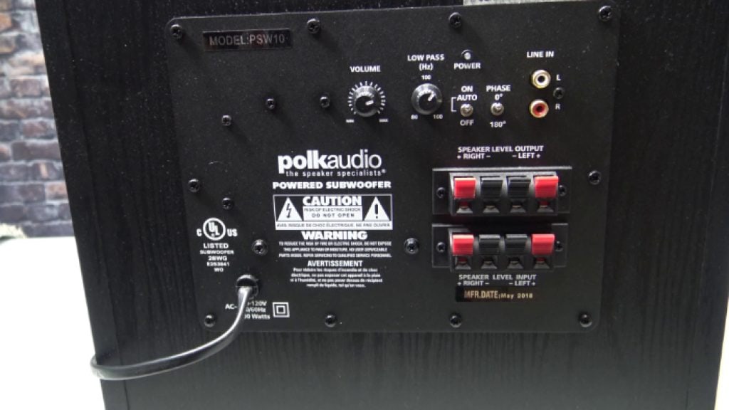 Polk Audio PSW10 Review Tech Review Advisor