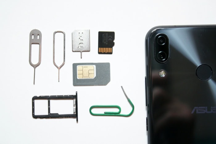 SIM card SD card and phone tools displayed