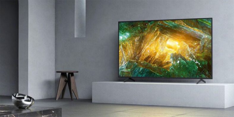 Black Sony X800H on white table