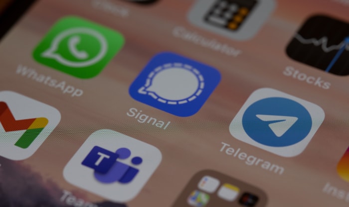 Telegram Icon on iPhone
