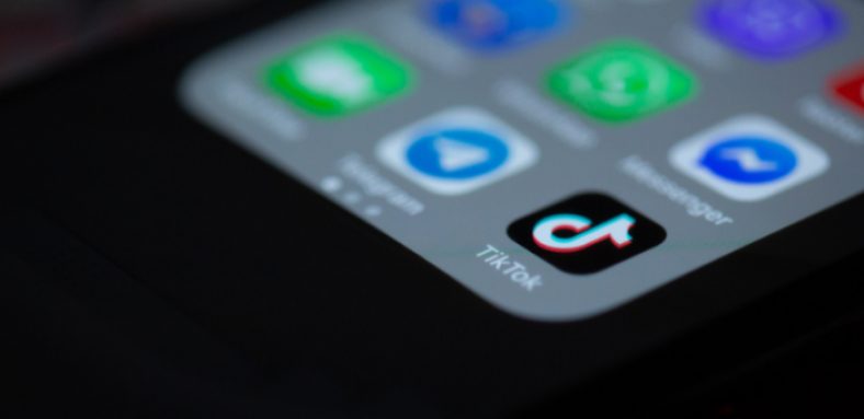 Tiktok apps shortcut on smartphone