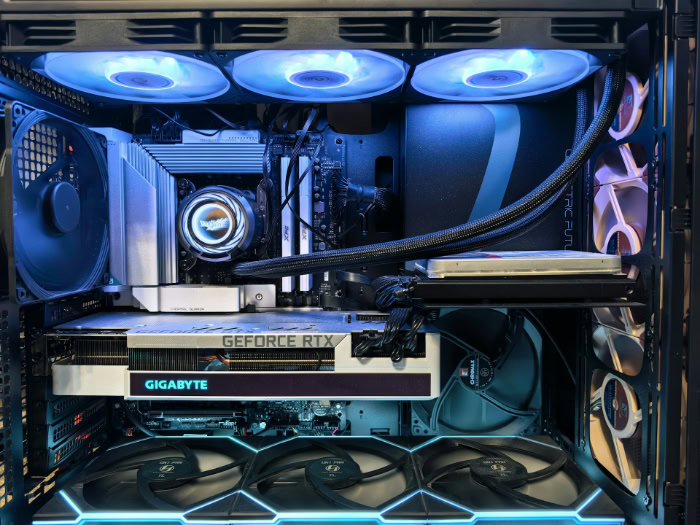 Valkyrie AIO liquid CPU cooler in gaming PC
