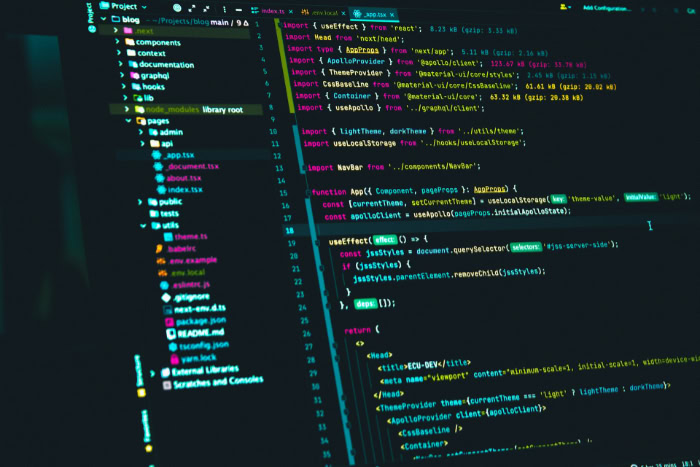 Visual Studio Code editor displaying React TypeScript project