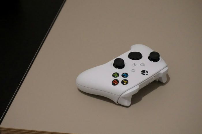 White Xbox Wireless Controller on a table