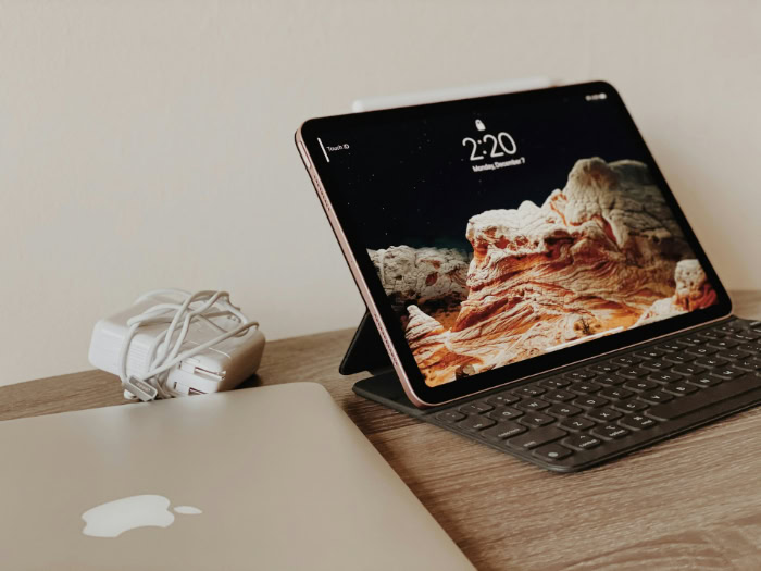 iPad Pro with Magic Keyboard and Apple Pencil